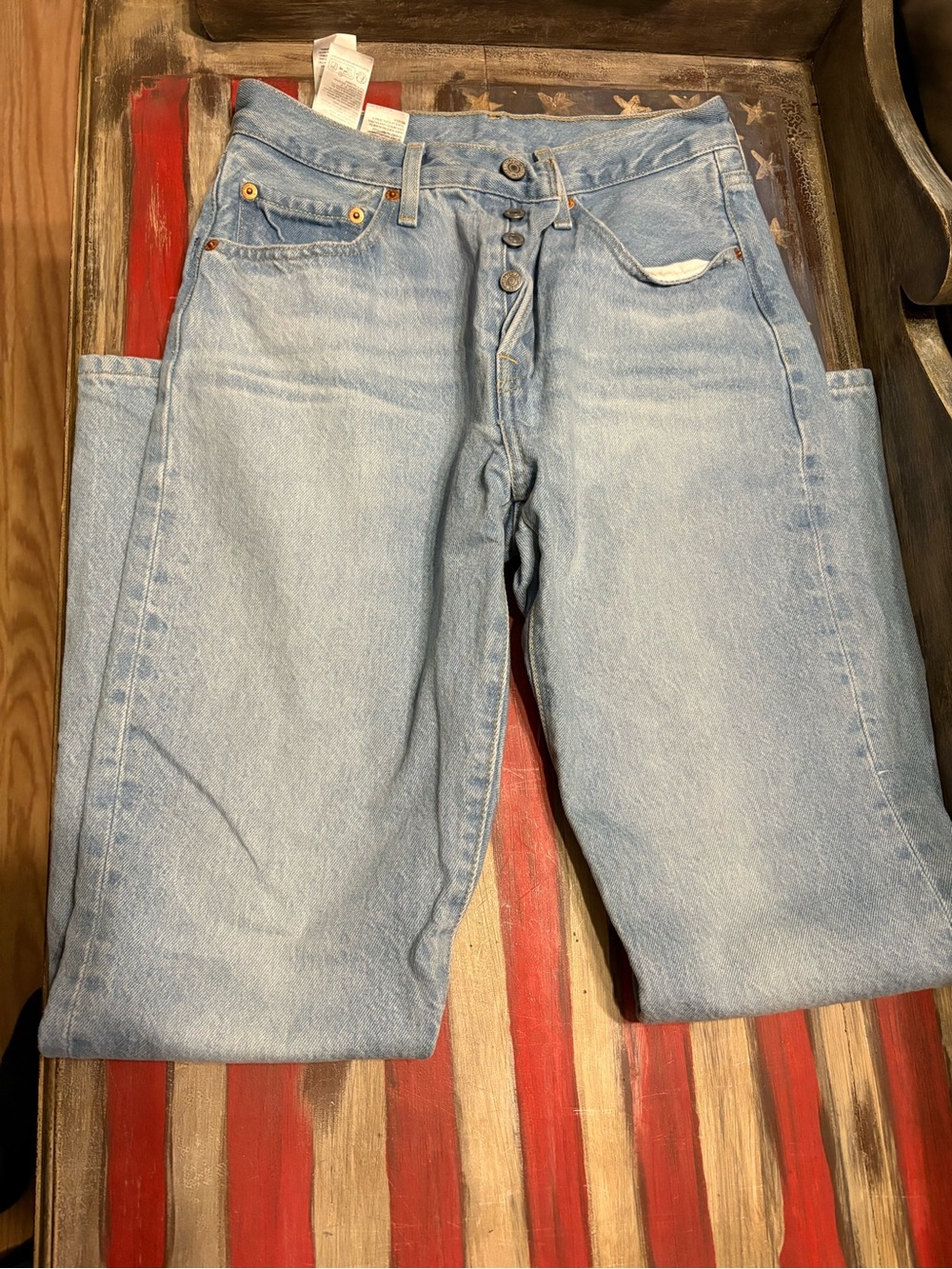 Levi's Light Blue Button-Fly Jeans